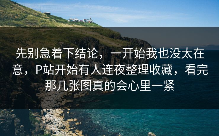 先别急着下结论，一开始我也没太在意，P站开始有人连夜整理收藏，看完那几张图真的会心里一紧